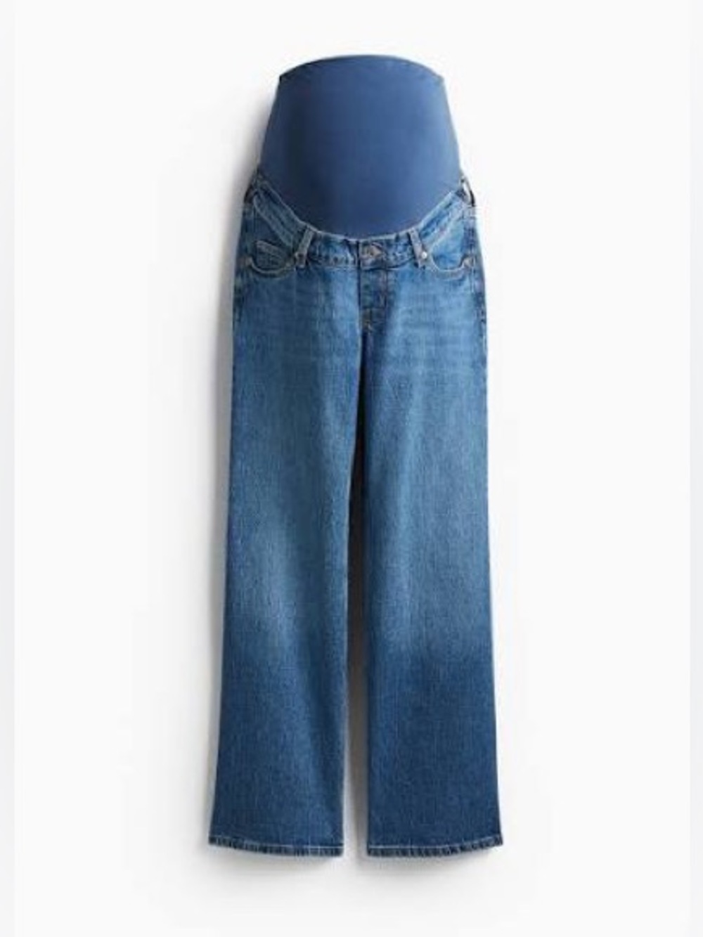 H&M mama wide leg jeans, size M